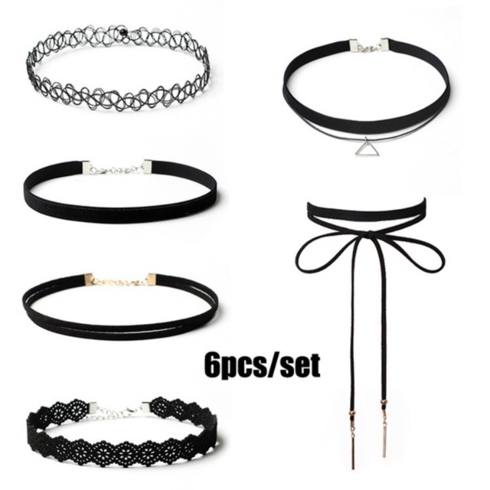 Assorted Choker Set fo 6